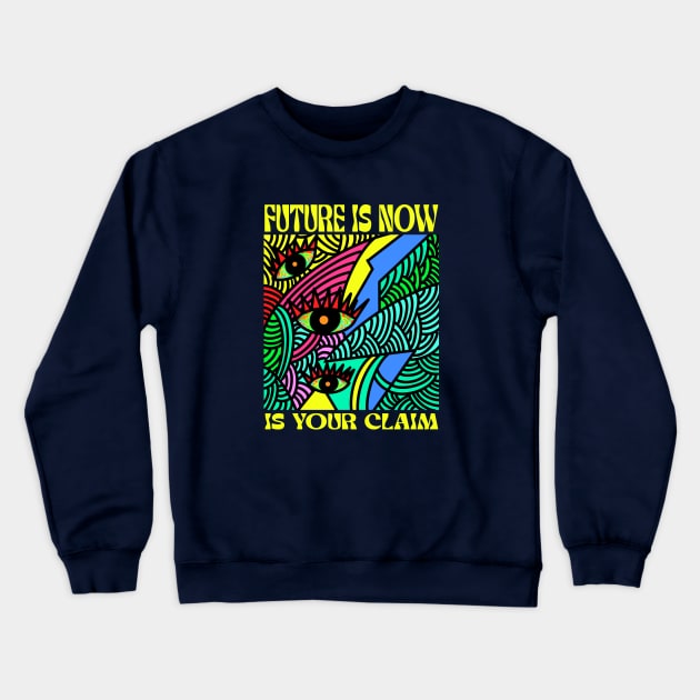 Trippy Art Crewneck Sweatshirt by kating